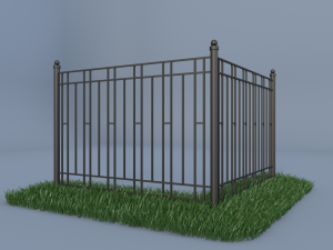 iron fence 3D Model