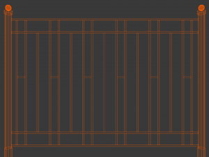 iron fence 3D Model
