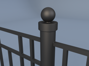 iron fence 3D Model