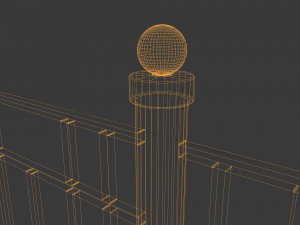 iron fence 3D Model