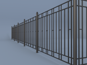 iron fence 3D Model