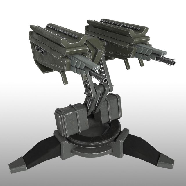 turret Modello 3D .c4d .max .obj .3ds .fbx .stl .blend 