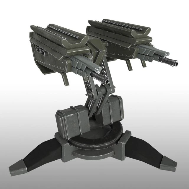 turret 3D Model .c4d .max .obj .3ds .fbx .stl .blend