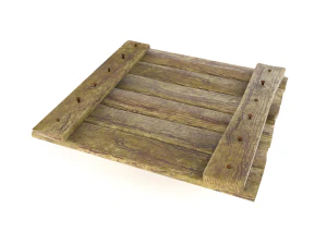 old wooden box 3D Model