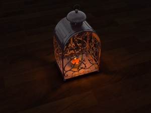 outdoor lantern - candle lamp 3Dモデル