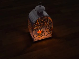 outdoor lantern - candle lamp 3D Model