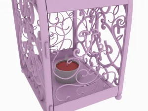 outdoor lantern - candle lamp 3D Model