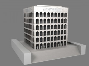 palazzo della civilta italiana - square colosseum 3D Model