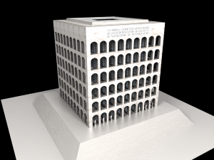 palazzo della civilta italiana - square colosseum 3Dモデル
