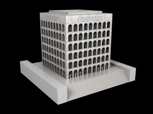 palazzo della civilta italiana - square colosseum 3Dモデル