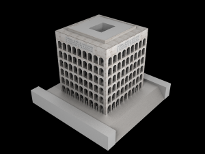 palazzo della civilta italiana - square colosseum 3Dモデル