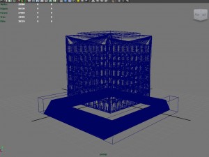 palazzo della civilta italiana - square colosseum 3Dモデル