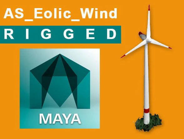 as eolic wind rigged for maya 3D Model .c4d .max .obj .3ds .fbx .stl .blend 