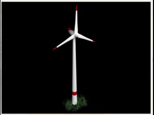 as eolic wind rigged for maya Model 3D