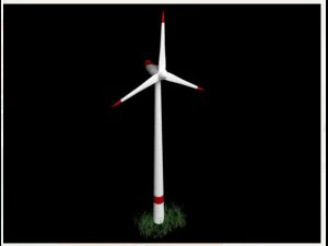 as eolic wind rigged for maya 3D Model