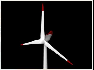 as eolic wind rigged for maya 3D Model