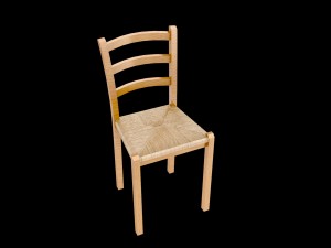 kitchen chair lowpoly 3D Model