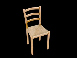 kitchen chair lowpoly 3D Model