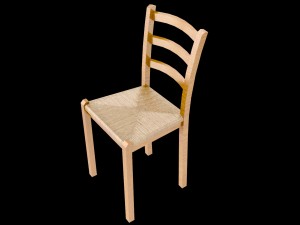 kitchen chair lowpoly 3D Model