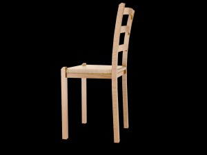 kitchen chair lowpoly 3D Model