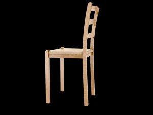 kitchen chair lowpoly 3D Model