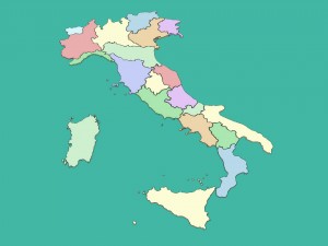 3d map - italy with all regions 3D 模型