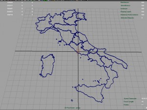 3d map - italy with all regions 3D 模型