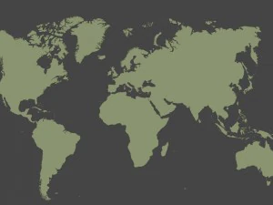 3d map - world planisphere 3D Model