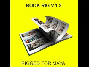 book rig for maya 3D Model