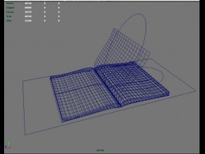 book rig for maya 3D Модель