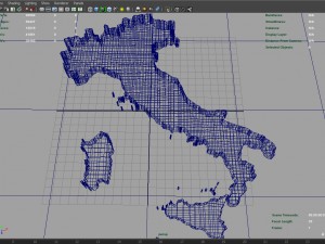 3d map - italy with relief 5k 3D 모델