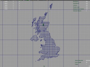 3d map - uk with relief 5k 3D Model