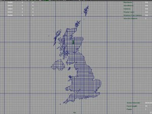 3d map - uk with relief 5k 3D Model