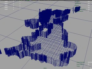 3d map - uk with relief 5k 3D Model