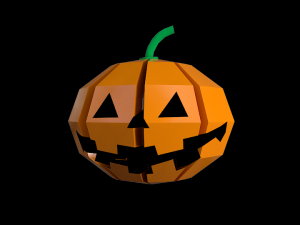 pumpkin halloween lowpoly gameready 3D मॉडल