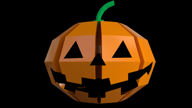 pumpkin halloween lowpoly gameready 3D मॉडल .c4d .max .obj .3ds .fbx .stl .blend 