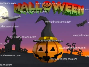 kit lowpoly di halloween Modello 3D