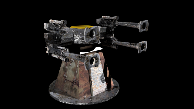 as tower defense rig maya 3D Model .c4d .max .obj .3ds .fbx .stl .blend 