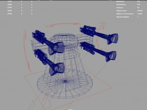 as tower defense rig maya 3D Model
