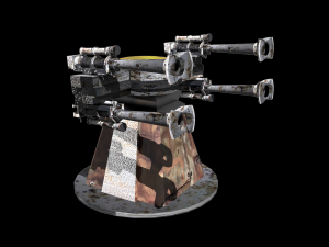 as tower defense rig maya 3D Model