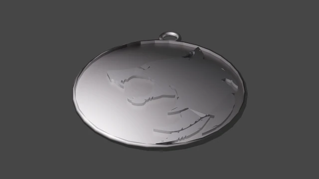 the witcher series - medallion model 3D Print Model .c4d .max .obj .3ds .fbx .stl .blend 