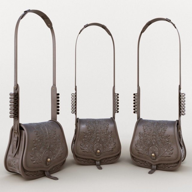 shoulder bag Modelo 3D .c4d .max .obj .3ds .fbx .stl .blend 