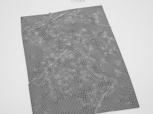rug faded stripe 3D 모델