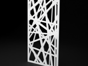low-poly cnc panel lines solid 3D मॉडल