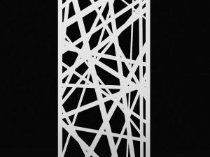 low-poly cnc panel lines solid 3D मॉडल