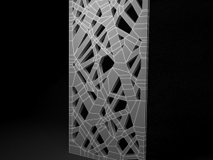 low-poly cnc panel lines hard lattice 3D Модель