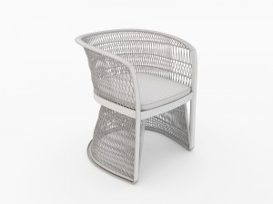 outdoor wicker armchair Modèle 3D