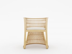 outdoor wicker armchair Modèle 3D