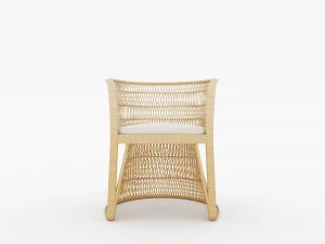 outdoor wicker armchair 3D Model