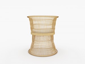 outdoor wicker armchair Modèle 3D